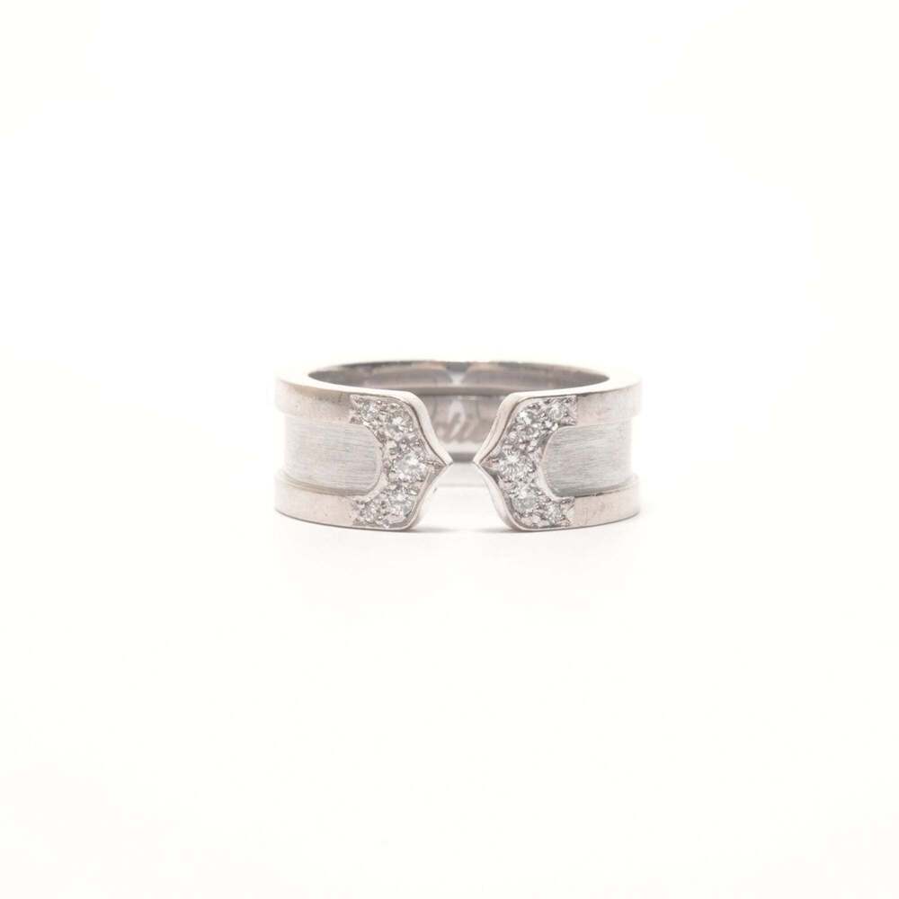 CARTIER Silver Diamond Ring